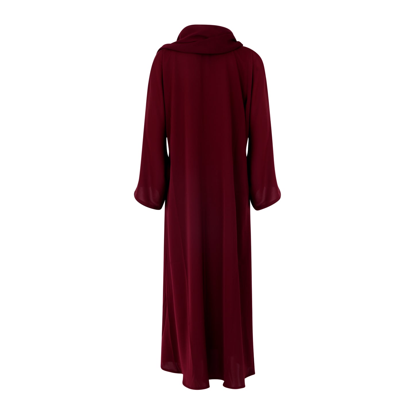 Maroon Elegance Abaya