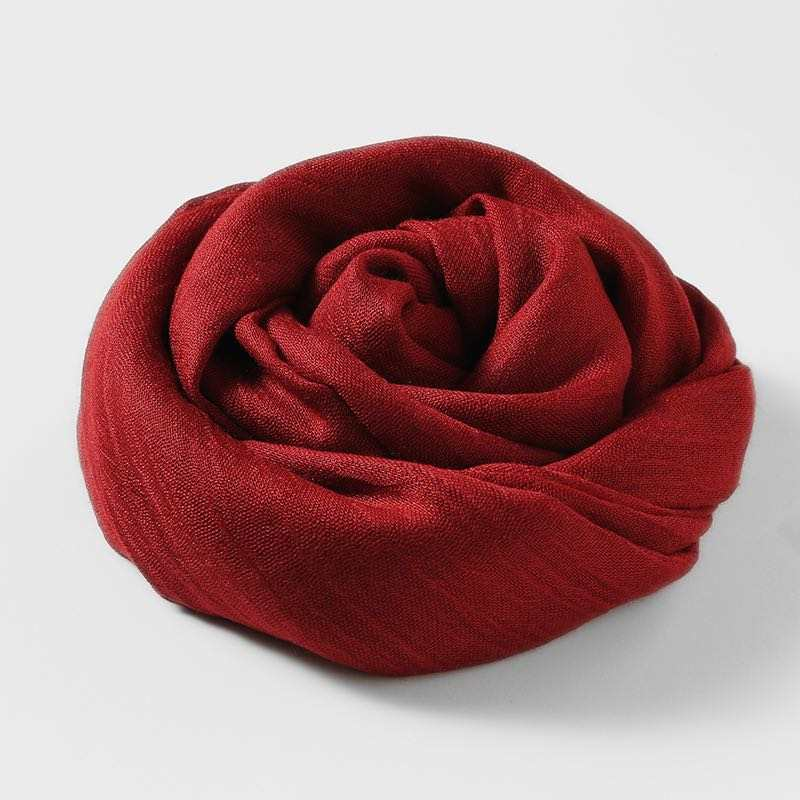 Deep Red Viscose Hijab