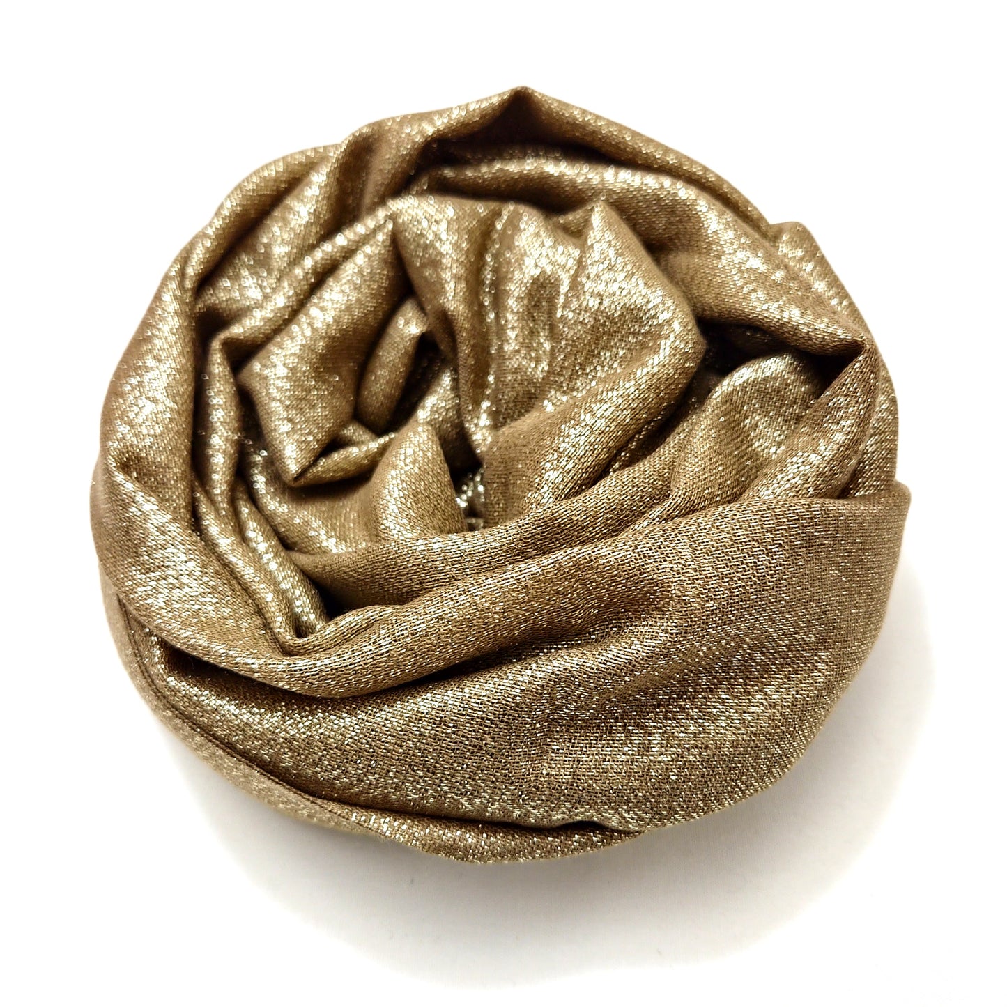Metallic Gold Shimmer Hijab