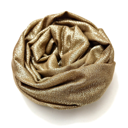 Metallic Gold Shimmer Hijab